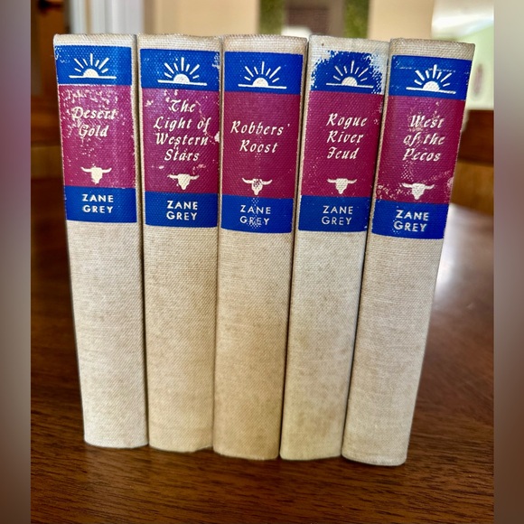 Zane Grey Lot of 5 Vintage Books. Copyright 1913-1932 Binding’s intact - Picture 2 of 7